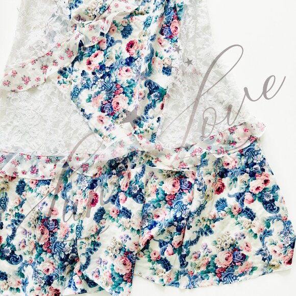 FOR LOVE & LEMONS Josalyn Maxi Dress In Blue NWT - Picture 11 of 14